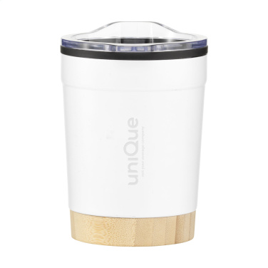 Logo trade promotional products picture of: Kobe Bamboo RCS Recycled Steel 350 ml coffee cup