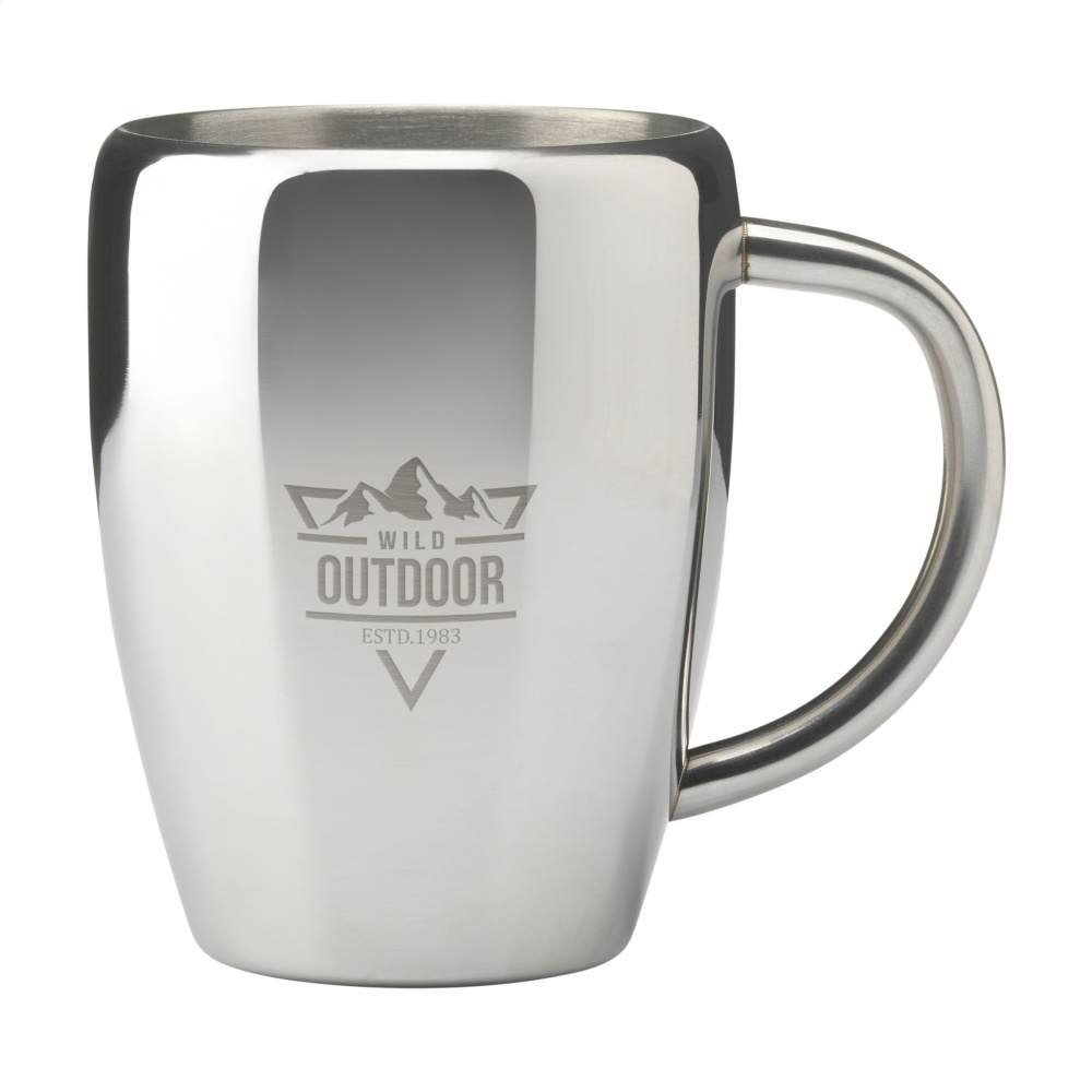 Logo trade promotional gifts picture of: SteelMug RCS Recycled Steel 220 ml