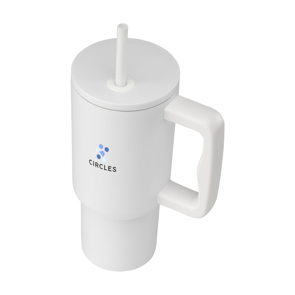 Logotrade promotional merchandise image of: Rhino RCS Recycled Steel Cup 900 ml