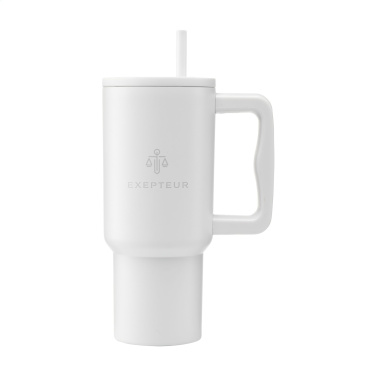 Logo trade promotional giveaway photo of: Rhino RCS Recycled Steel Cup 900 ml