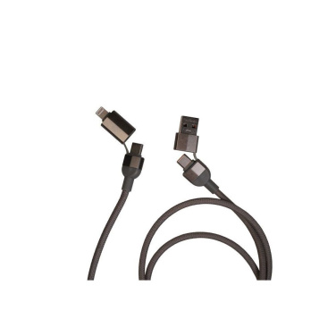 Logo trade promotional gifts image of: Charging cable with data transfer DONNES Pierre Cardin