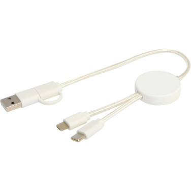 Logotrade promotional giveaways photo of: Citala 5-in-1 recycled plastic 30 cm data sync and 27W fast charge cable
