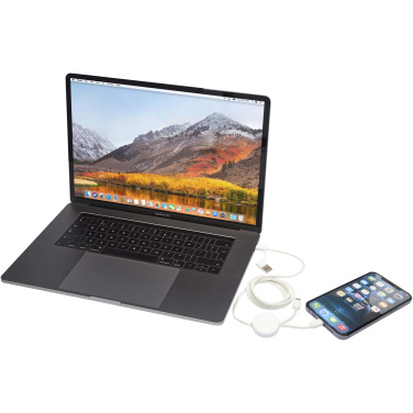 Logo trade promotional products picture of: Citala 5-in-1 recycled plastic 150 cm data sync and 27W fast charge cable