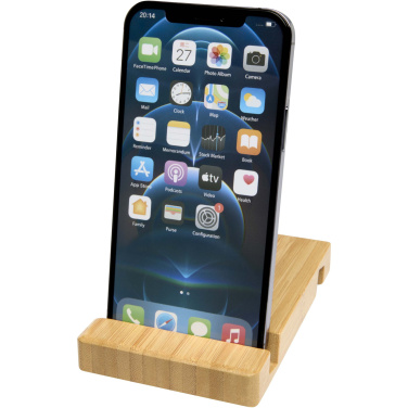 Logotrade promotional gift picture of: Bubup bamboo 2-angled tablet and phone stand