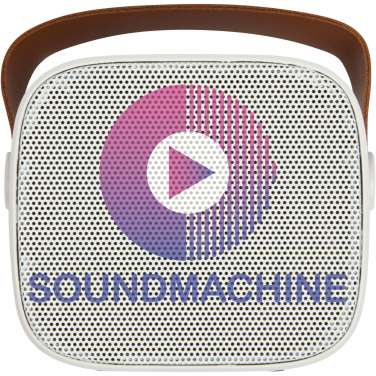 Logo trade advertising products picture of: Diya 3W wireless recycled plastic speaker