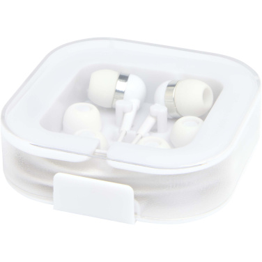 Logo trade promotional merchandise image of: Baekdu wired Type-C headset with recycled plastic storage box
