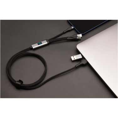 Logotrade promotional merchandise image of: SCX.design C53 100W 5-in-1 rPET ultra fast charging cable