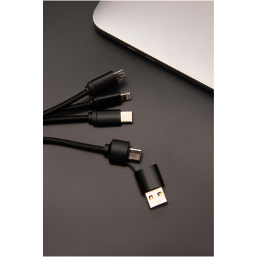 Logo trade promotional gifts image of: SCX.design C14 15W 5-in-1 charging cable
