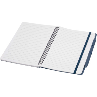 Logotrade promotional merchandise image of: Thalaasa A5 ocean-bound hard cover notebook with ballpoint pen (black ink)