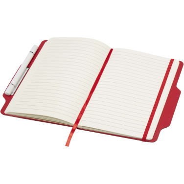 Logotrade promotional giveaways photo of: Nexus A5 hard cover notebook with pen and pencil combo (black ink)