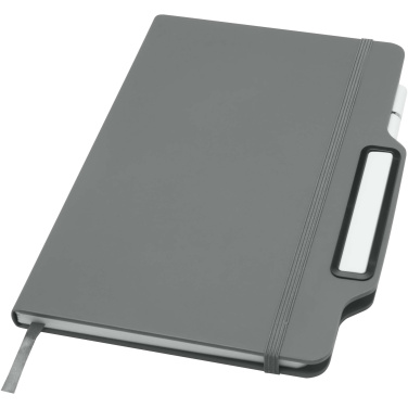 Logotrade promotional gift picture of: Nexus A5 hard cover notebook with pen and pencil combo (black ink)