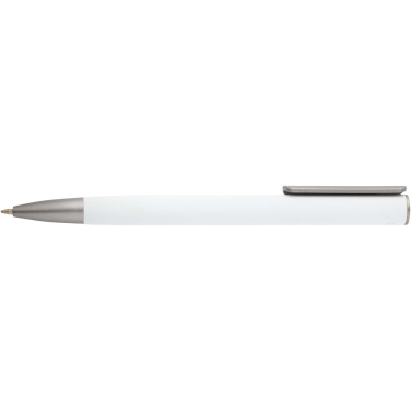 Logo trade promotional merchandise image of: Ziggur aluminium ballpoint pen (blue ink)