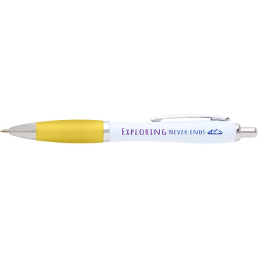 Logo trade promotional giveaway photo of: Nash recycled plastic ballpoint pen (black ink)