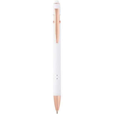 Logo trade promotional merchandise image of: Nanna ballpoint pen with rose gold finish (blue ink)