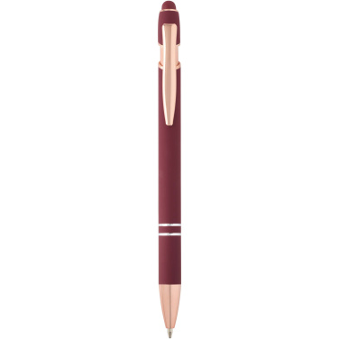 Logo trade promotional gift photo of: Nanna ballpoint pen with rose gold finish (blue ink)
