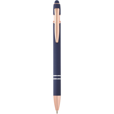 Logotrade promotional giveaway image of: Nanna ballpoint pen with rose gold finish (blue ink)