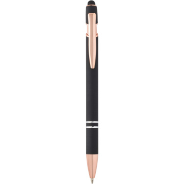 Logo trade corporate gift photo of: Nanna ballpoint pen with rose gold finish (blue ink)