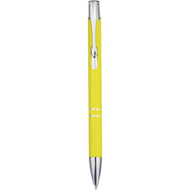 Logo trade promotional item photo of: Moneta recycled aluminium ballpoint pen (blue ink)