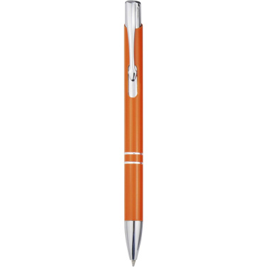 Logo trade corporate gifts image of: Moneta recycled aluminium ballpoint pen (blue ink)