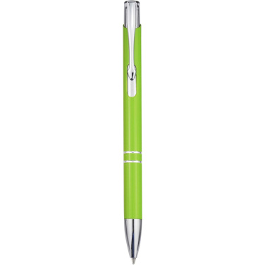 Logotrade promotional giveaway image of: Moneta recycled aluminium ballpoint pen (blue ink)