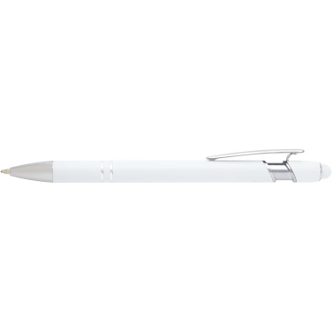 Logo trade promotional gift photo of: Kish ballpoint pen with silver finish (black ink)