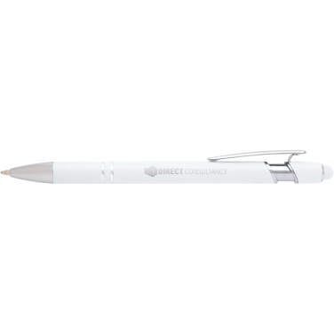 Logo trade business gifts image of: Kish ballpoint pen with silver finish (black ink)