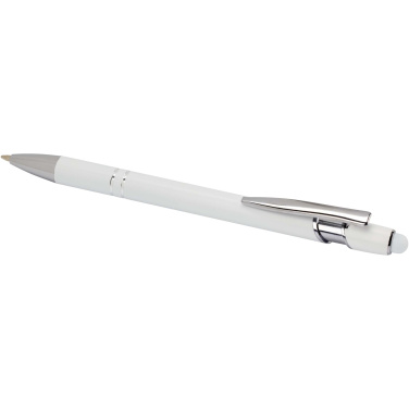 Logo trade promotional products image of: Kish ballpoint pen with silver finish (black ink)