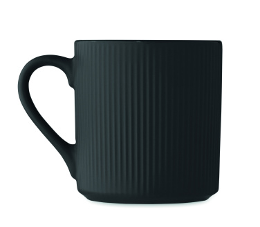Logo trade promotional merchandise image of: Ribbed ceramic mug mat 340 ml