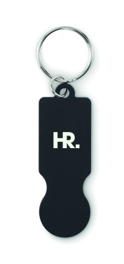 Logotrade business gifts photo of: Key ring with trolley token