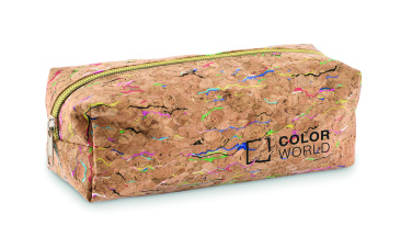 Logotrade promotional giveaway picture of: Coloured cork pencil case