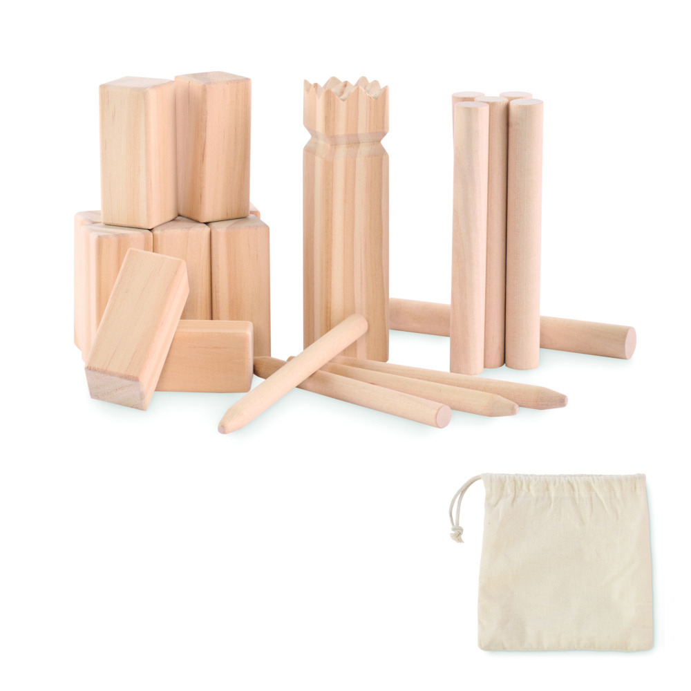 Logo trade business gift photo of: Pinewood outdoor throwing game
