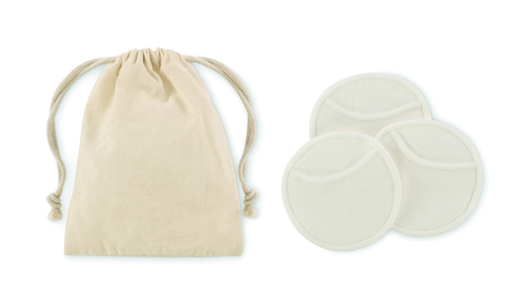 Logo trade advertising products image of: Reusable face cleaning pad set