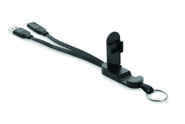 Logo trade promotional products picture of: 60W cable keyring recycled ABS
