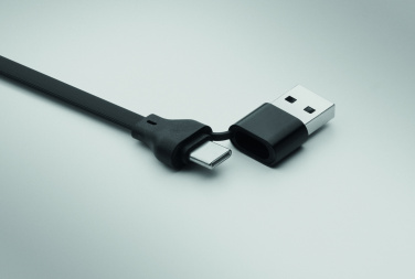 Logotrade promotional giveaways photo of: 60W cable keyring recycled ABS