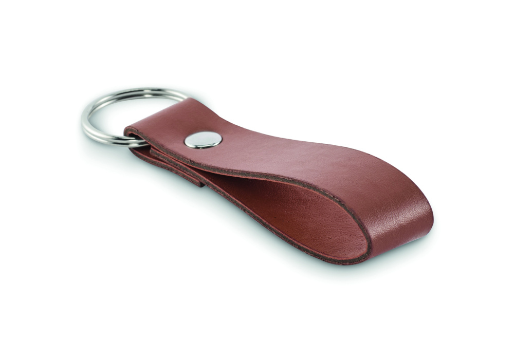 Logo trade promotional gifts image of: PU loop key ring