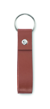 Logo trade corporate gifts image of: PU loop key ring