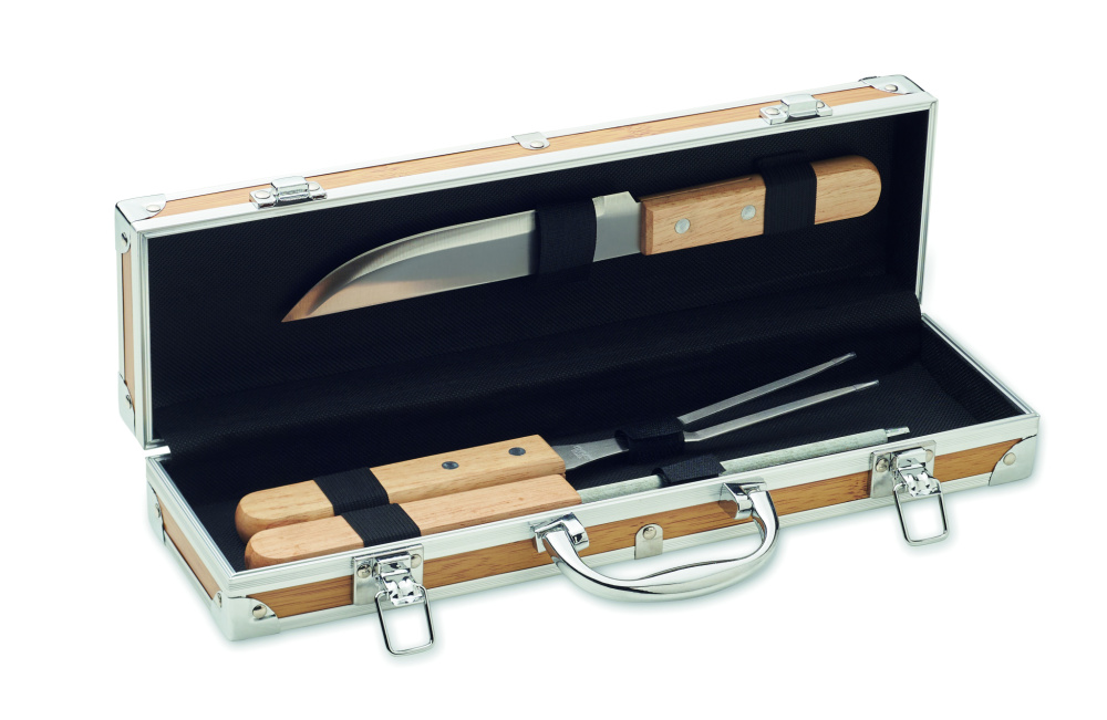 Logo trade advertising products image of: Stainless steel barbecue tools