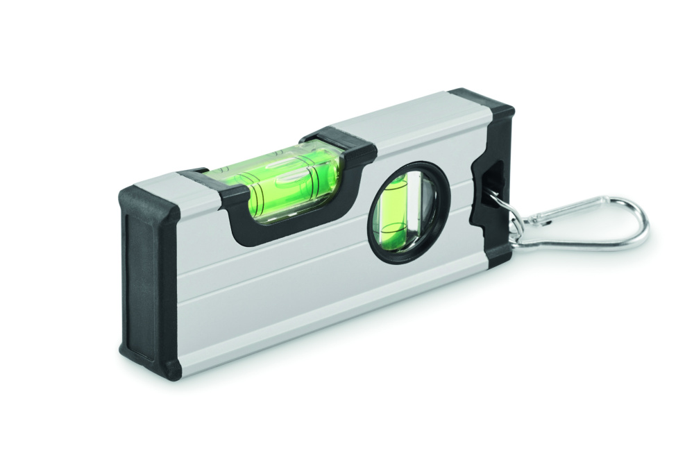 Logo trade promotional merchandise image of: Mini magnetic aluminium level