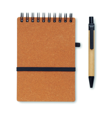 Logo trade promotional item photo of: Recycled notebook with ball pen