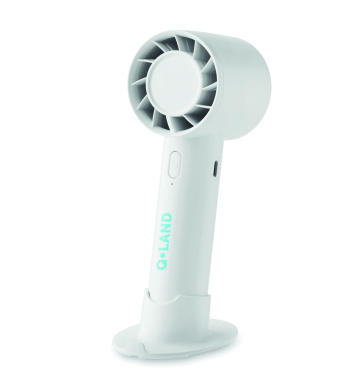 Logo trade corporate gifts image of: Small portable fan 2000 mAh