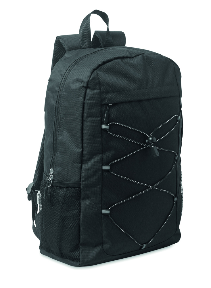 Logo trade promotional gift photo of: 600D RPET polyester backpack