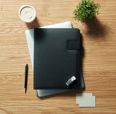 Logo trade promotional items picture of: A4 folder and wireless charger