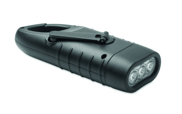 Logotrade promotional merchandise image of: Solar torch with dynamo crank