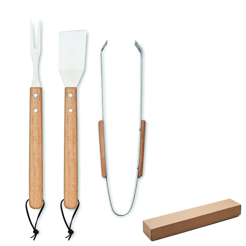 Logo trade corporate gifts image of: Oakwood barbecue set