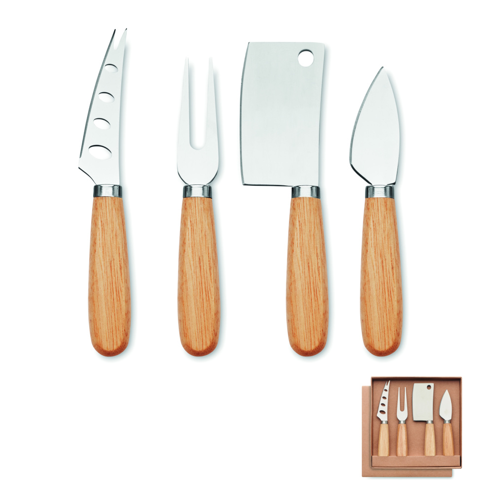 Logotrade promotional giveaways photo of: Set of 4 cheese knives