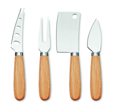 Logotrade business gift image of: Set of 4 cheese knives