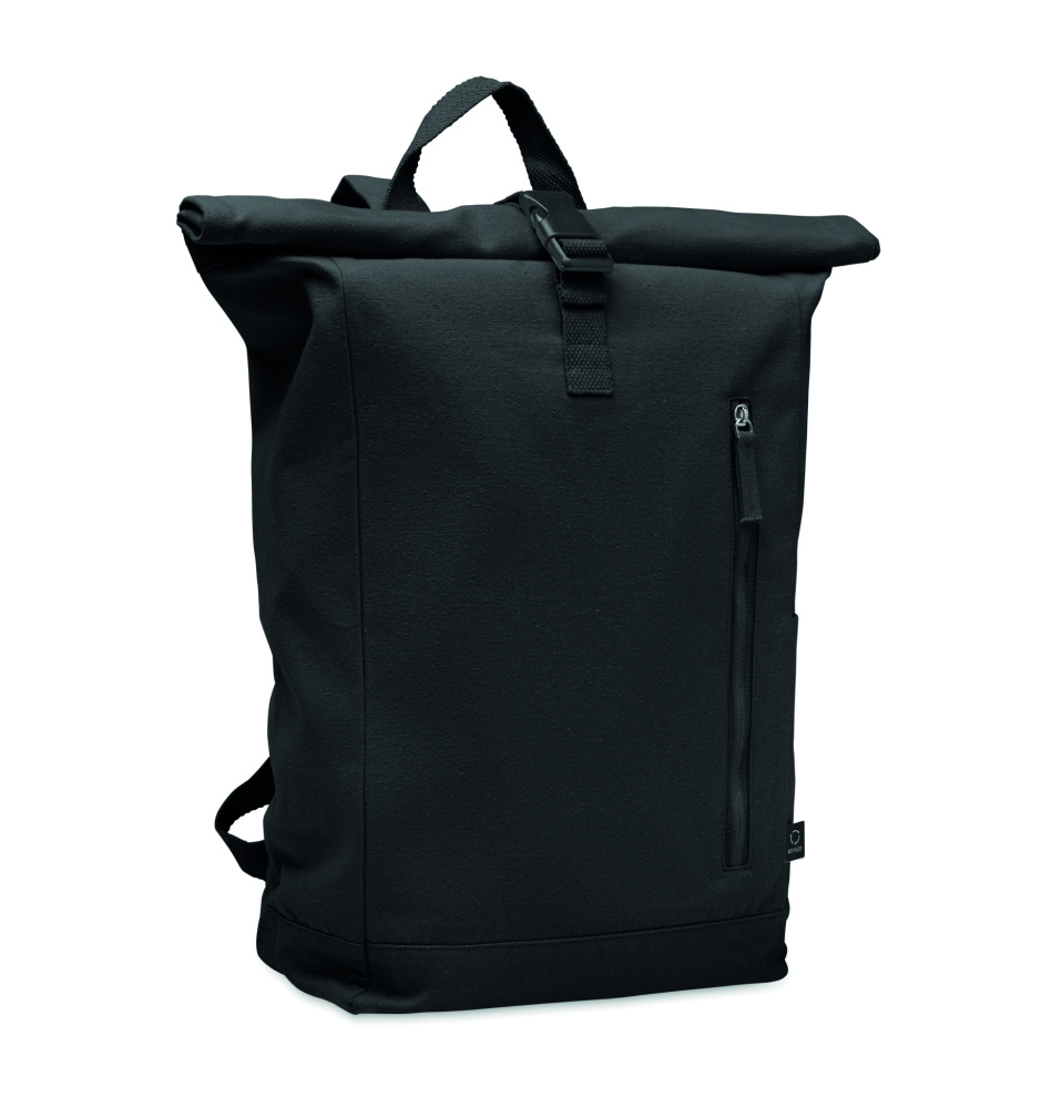 Logo trade promotional gift photo of: Roll top backpack 390 gr/m²