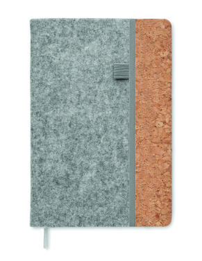 Logotrade promotional merchandise picture of: A5 RPET cork notebook