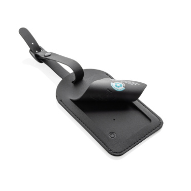 Logo trade promotional merchandise photo of: Globetrack RCSrPolyester luggage tag with worldwide locating