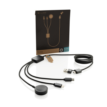 Logotrade promotional giveaway image of: Terra RCS rPET 6-in-1 charging cable with watch charger